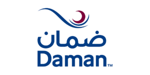 شعار ضمان الأزرق والعنابي